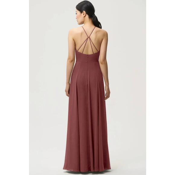 BHLDN Jenny Yoo Collection Kayla Dress Bridesmaids Maxi Gown Cinnamon Rose - Picture 15 of 15
